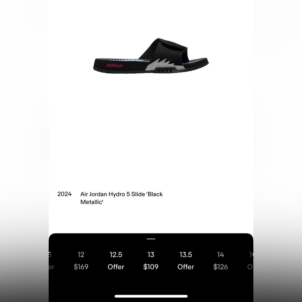 JordanAir Jordan Hydro 5 Slides 'Metallic' - Picture 10 of 11
